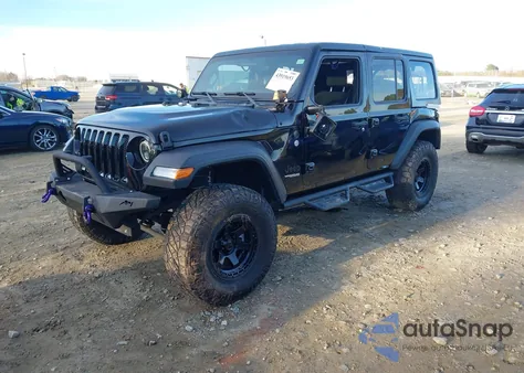 2021 Jeep Wrangler Unlimited Sport S 4X4 z USA, uszkodzony, nr VIN 1C4HJXDN6MW680326